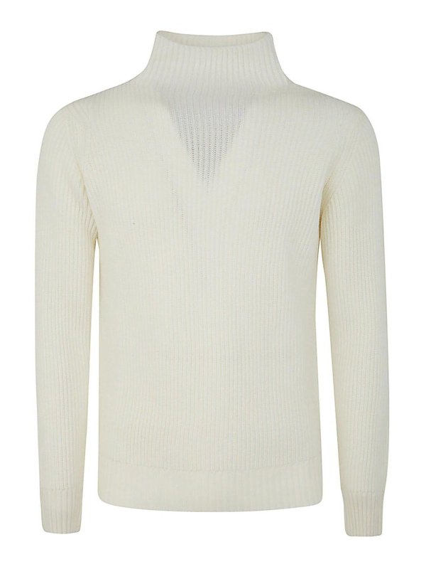 FILIPPO DE LAURENTIIS: crew necks - Crew Neck Sweater with Braid