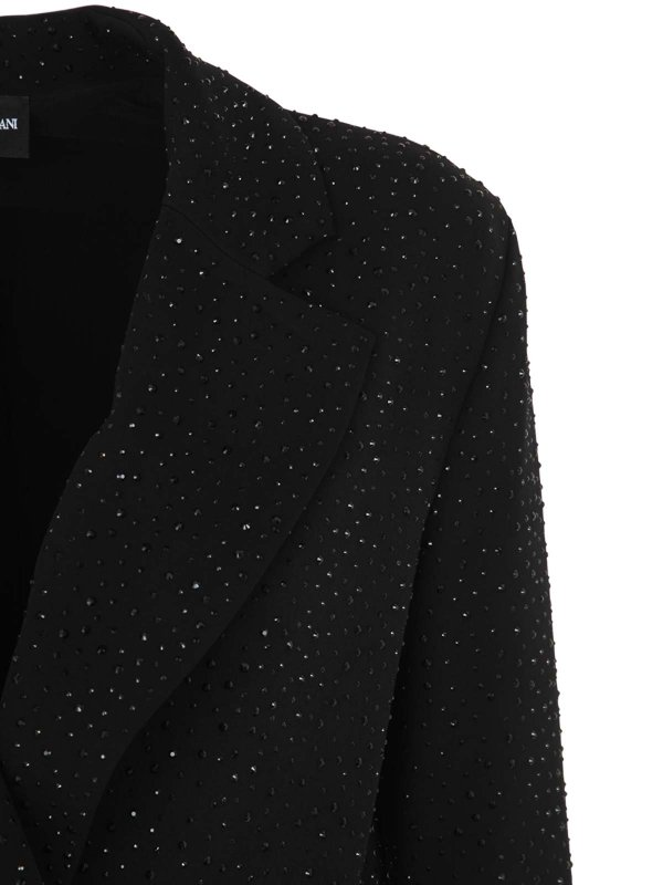 The Best Shops GIORGIO ARMANI: casual jackets - All over strass double jacket