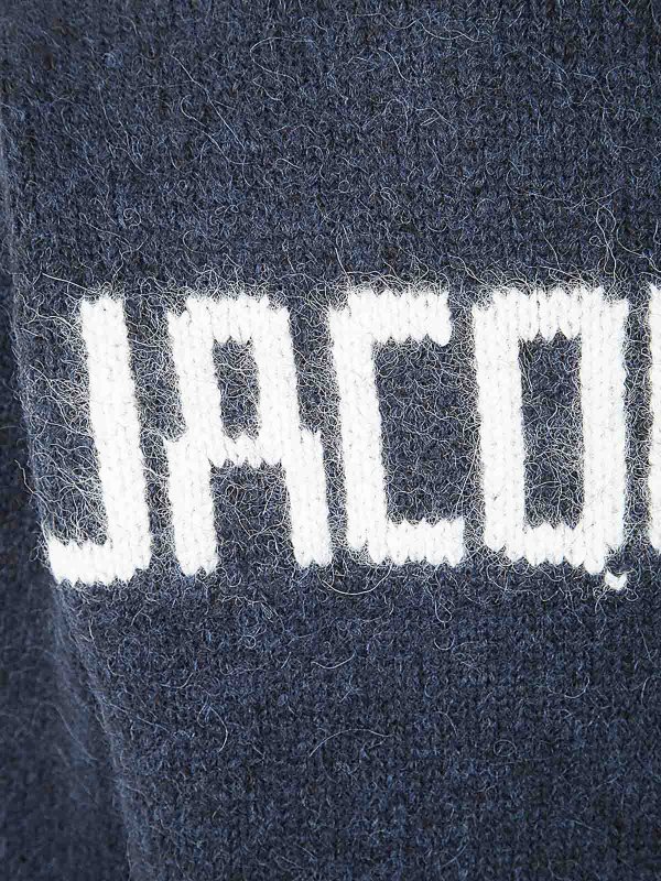 The Best Shops JACQUEMUS: Strickpullover mit Rundhalsausschnitt - Rundhalspullover - Blau