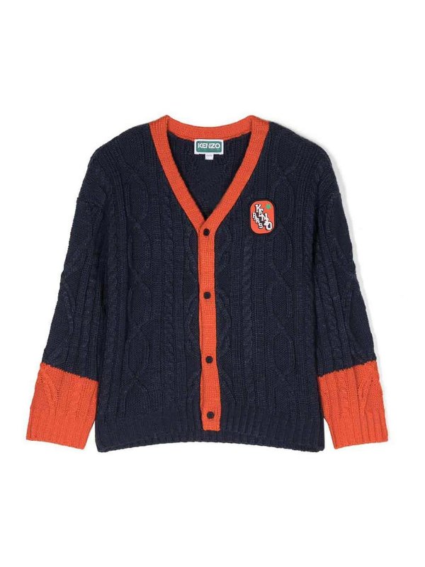 KENZO: Cardigans - Cardigan - Bleu
