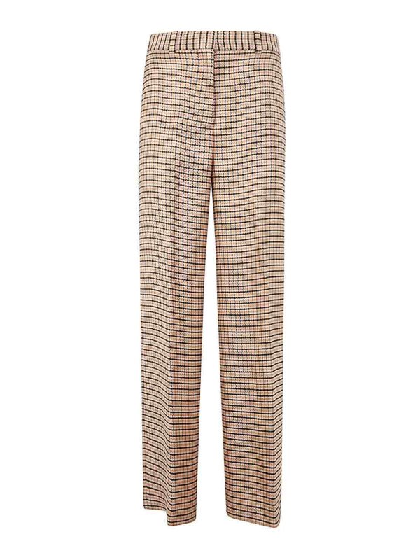 LANVIN: casual trousers - Wide leg fluid pant