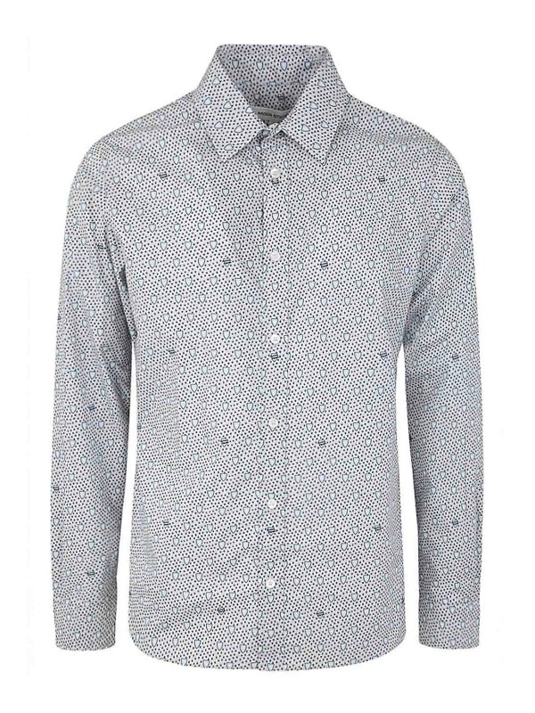 MAISON KITSUNÉ: シャツ - シャツ - ブルー