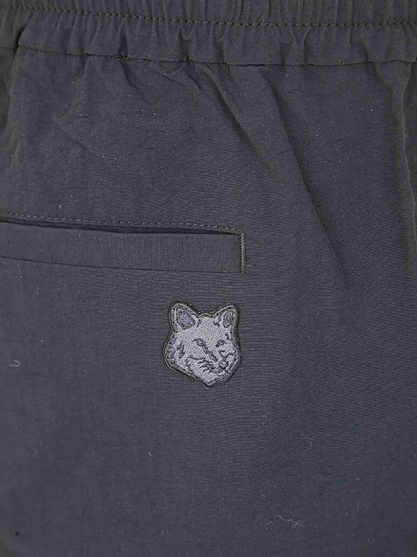 The Best Shops MAISON KITSUNÉ: casual trousers - Crispy Nylon Pants