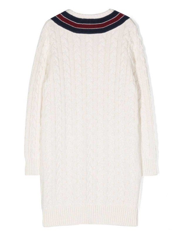 POLO RALPH LAUREN: ニーレングスドレス online - 膝丈ドレス - 白