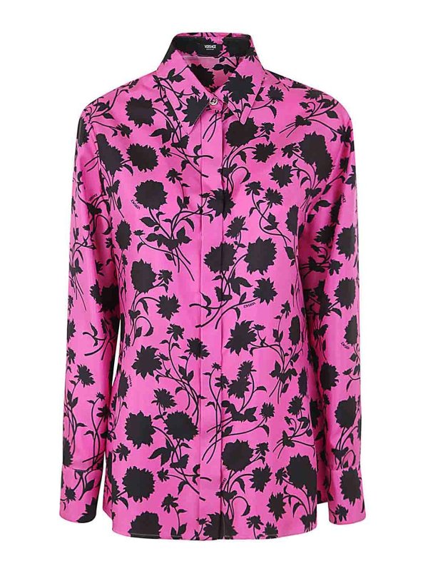 VERSACE: shirts - Silk Fabric Shirt