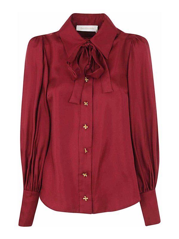 ZIMMERMANN: Chemises - Chemise - Rouge