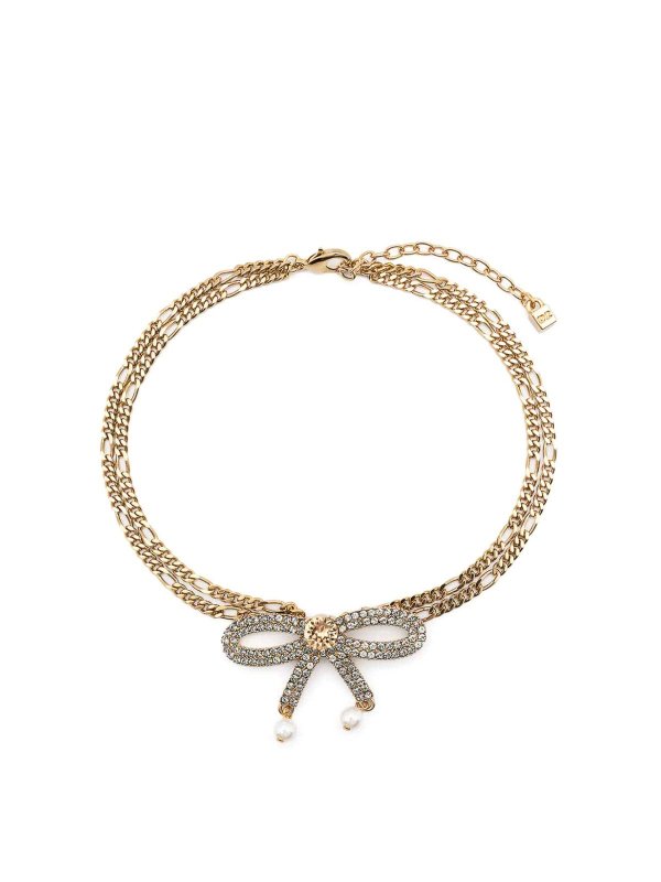 DSQUARED2: Necklaces & Chokers - Metal strass choker