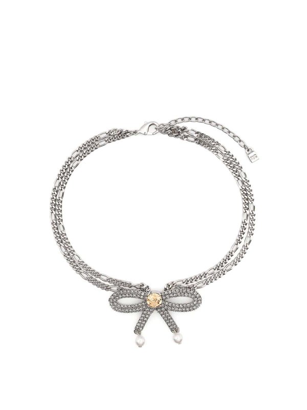 DSQUARED2: Necklaces & Chokers - Metal strass choker
