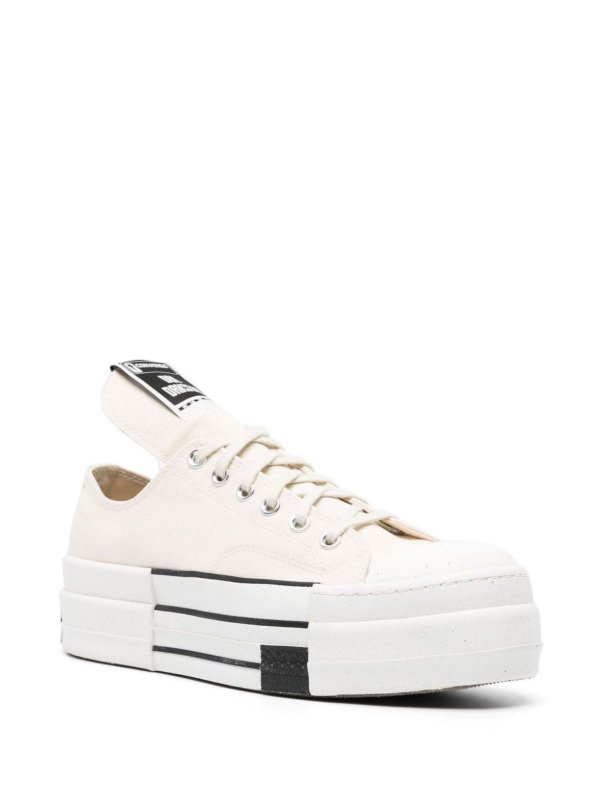 RICK OWENS: trainers online - Leather sneakers