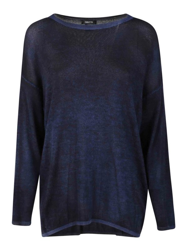 AVANT-TOI: Col bateau - Pull Col Bateau - Bleu