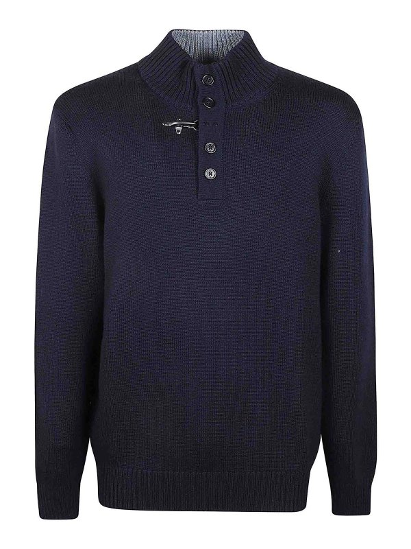 FAY: ボートネック - ボートネック - ブルー