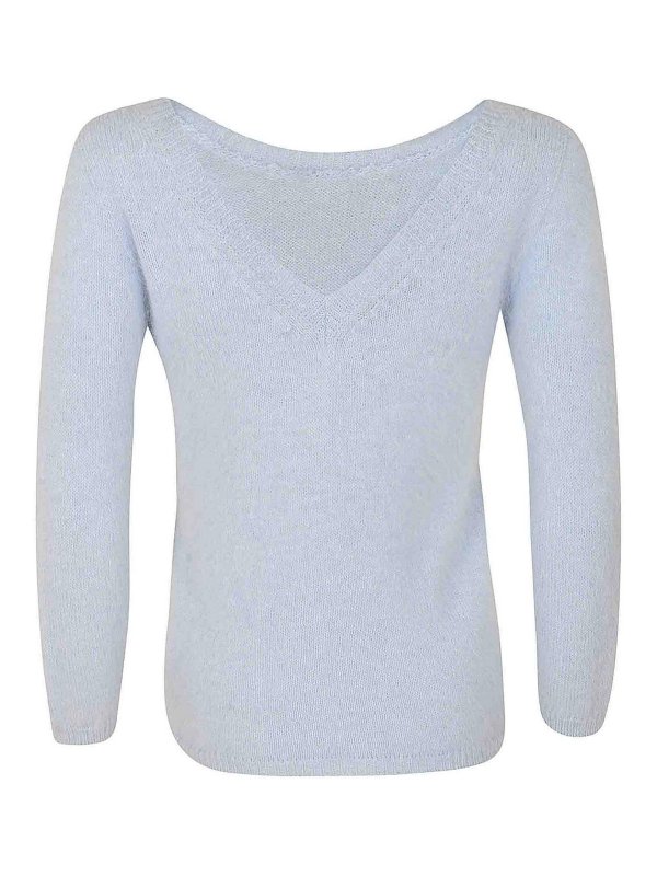 ROBERTO COLLINA: boat necks - V-neck sweater