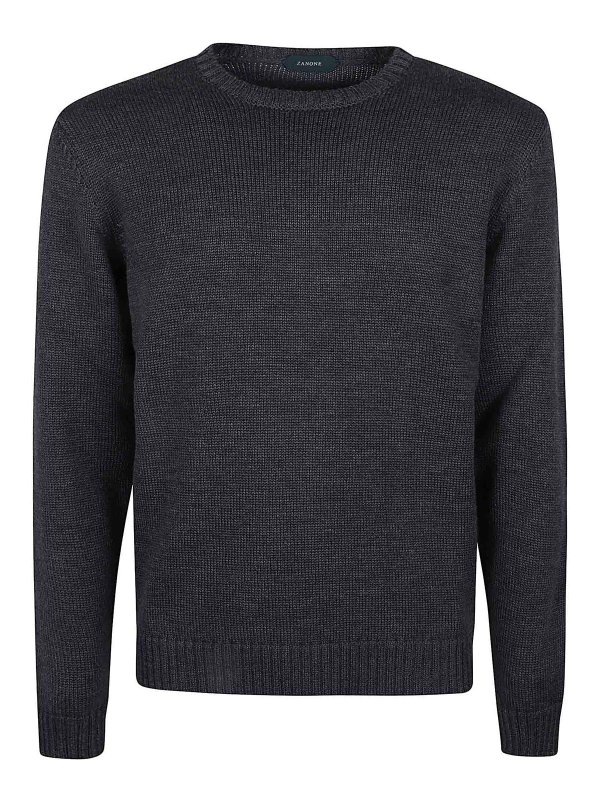 ZANONE: U-Boot-Ausschnitt - U-Boot-Pullover - Grau