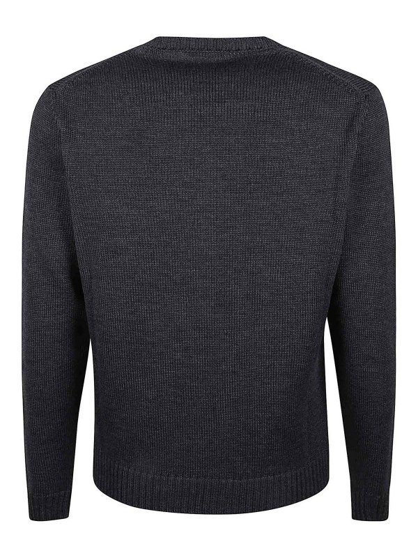 ZANONE: U-Boot-Ausschnitt online - U-Boot-Pullover - Grau