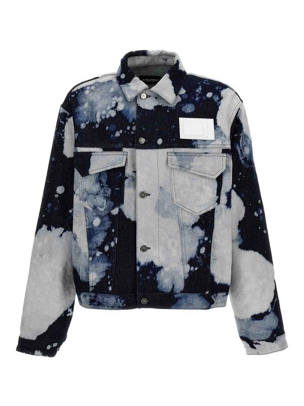 A-COLD-WALL*: blazers - bleached denim jacket