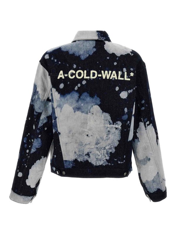 A-COLD-WALL*: blazers online - bleached denim jacket