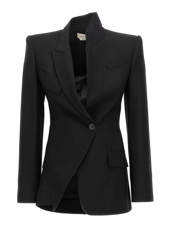 ALEXANDER MCQUEEN: ブレザー - ブレザー - 黒