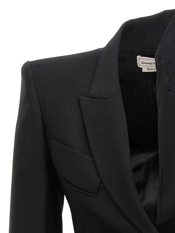 The Best Shops ALEXANDER MCQUEEN: ブレザー - ブレザー - 黒