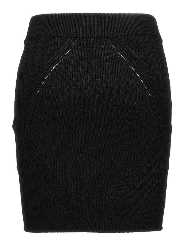 Balmain: ニーレングススカート＆ミディ丈 online - 膝丈/ミディスカート - 黒