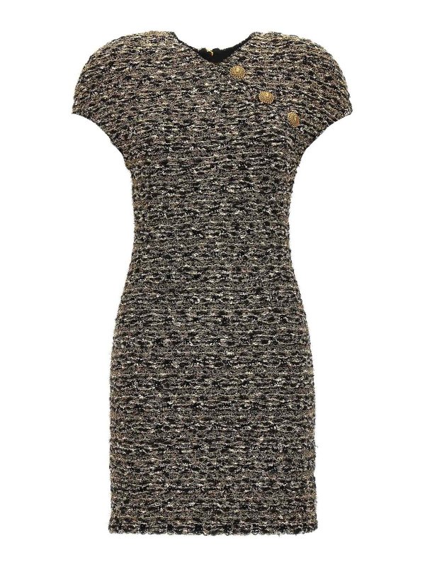 Balmain: short dresses - Tweed dress