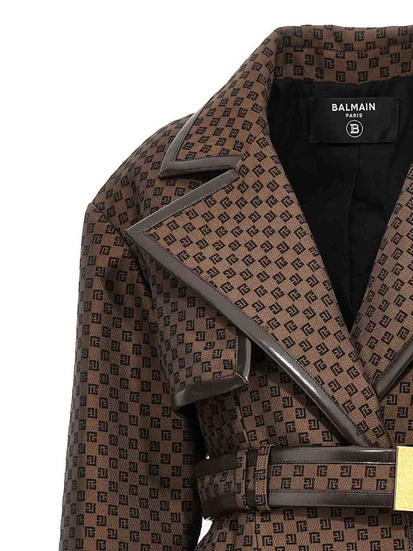 The Best Shops Balmain: Abrigos cortos - Abrigo Corto - Marrón