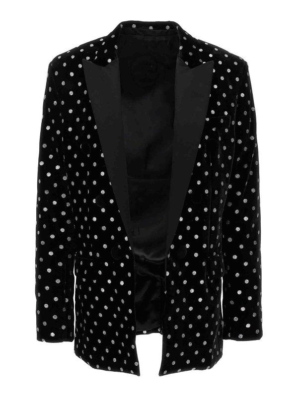 Balmain: blazers - Polka dot blazer