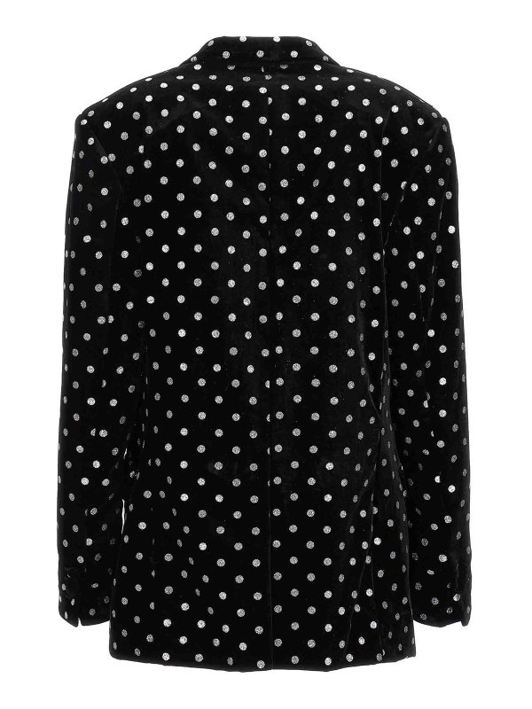 Balmain: blazers online - Polka dot blazer
