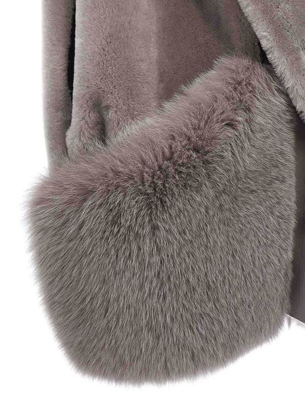 Abrigo De Piel - Gris shop online: Blancha