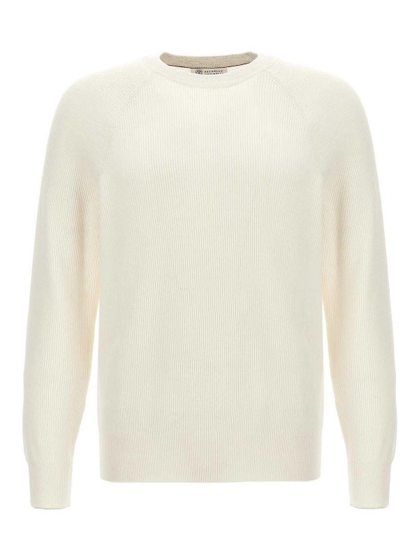 BRUNELLO CUCINELLI: crew necks - Ribbed sweater