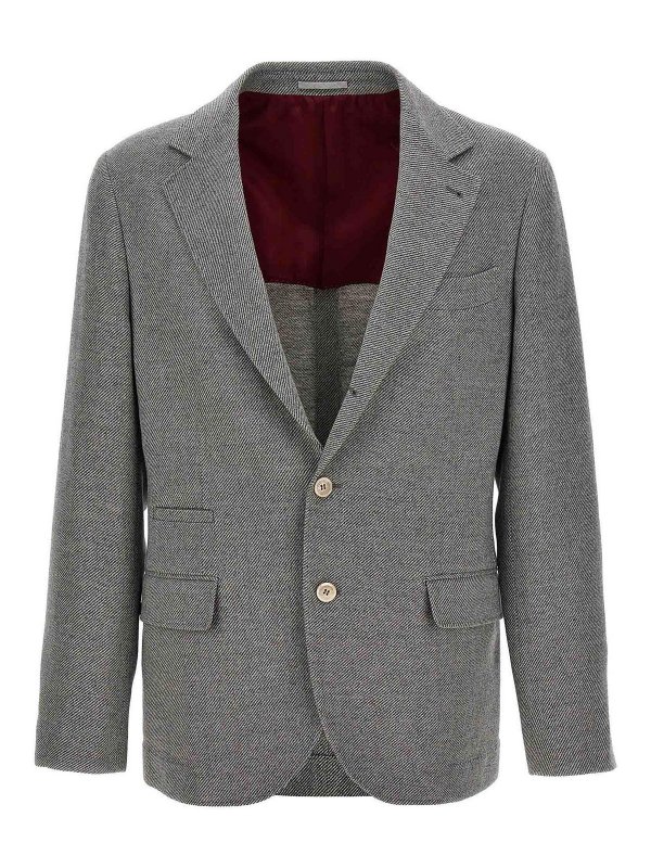 BRUNELLO CUCINELLI: blazers - Barbed blazer