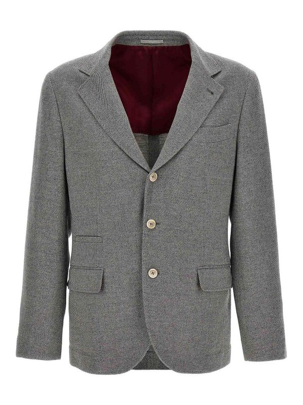 BRUNELLO CUCINELLI: blazers online - Barbed blazer