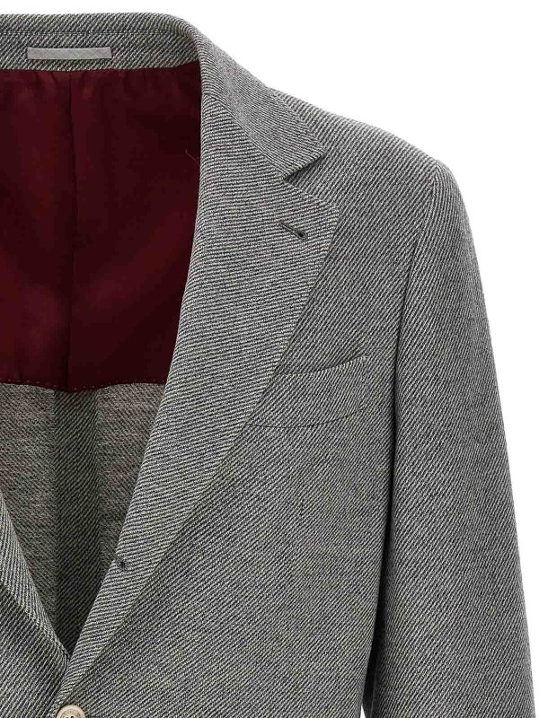 Barbed blazer shop online: BRUNELLO CUCINELLI