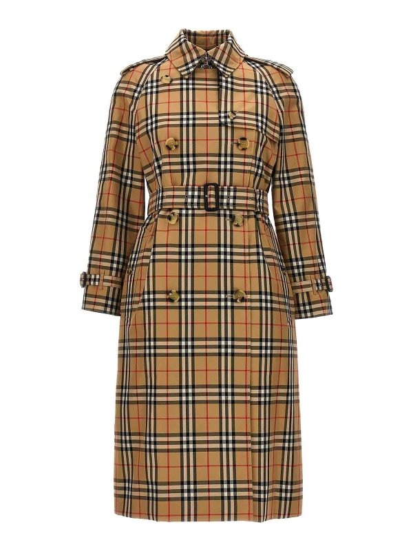 BURBERRY: short coats - harehope trench coat