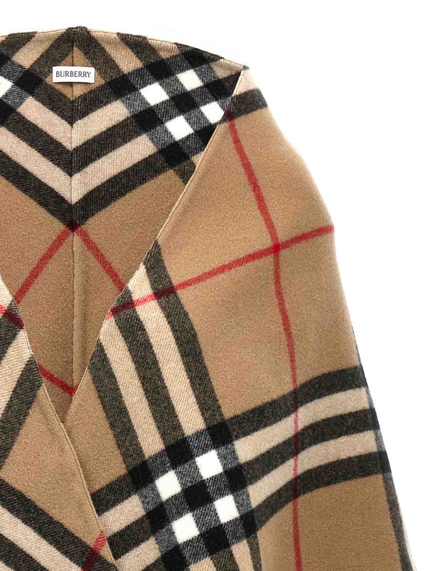 The Best Shops BURBERRY: Capes &  Ponchos - Check cape