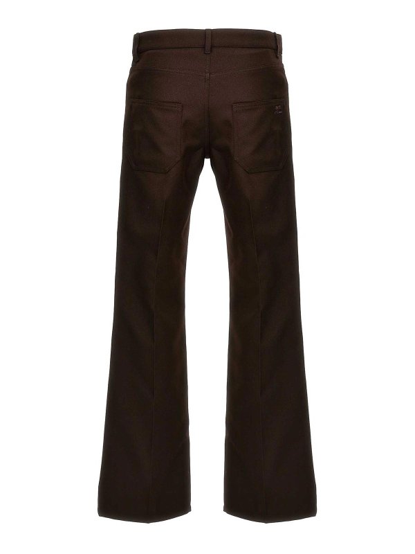 Courreges: casual trousers online - 70s bootcut pants