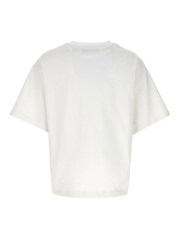 DOLCE & GABBANA: t-shirts online - Flocked logo t-shirt