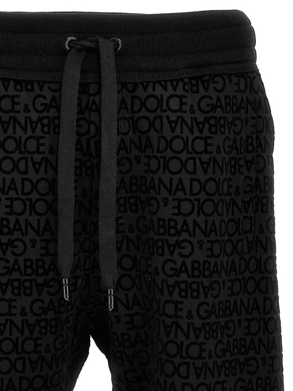The Best Shops DOLCE & GABBANA: tracksuit bottoms - Flocked logo joggers