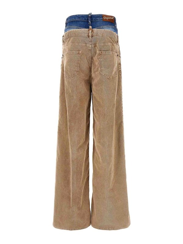 DSQUARED2: Jeans acampanados online - Shorts - Beis