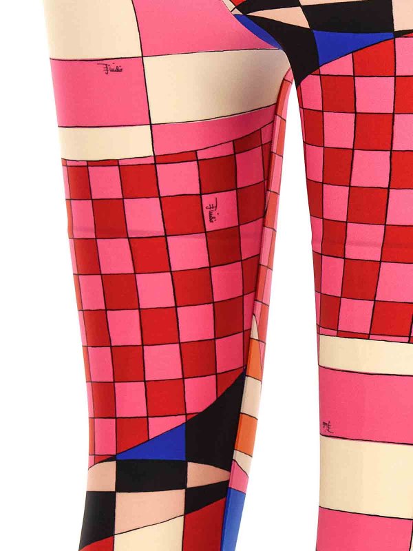 Patterned print leggings shop online: EMILIO PUCCI