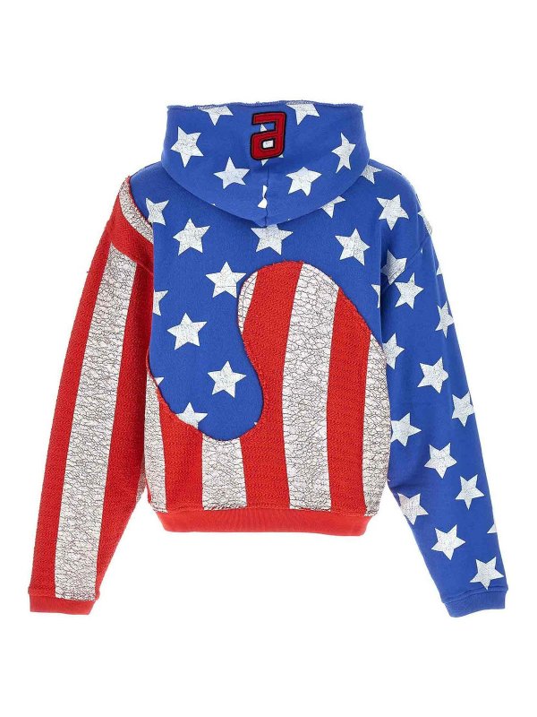 ERL: Sweatshirts & Sweaters online - Print patchwork hoodie