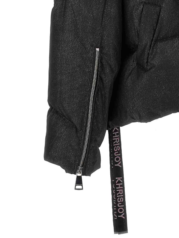 puff khris iconic glitter down jacket shop online: KHRISJOY