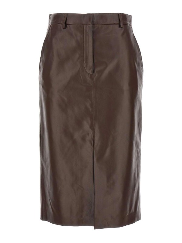LANVIN: Jupes midi et au genou - Jupe Midi - Marron
