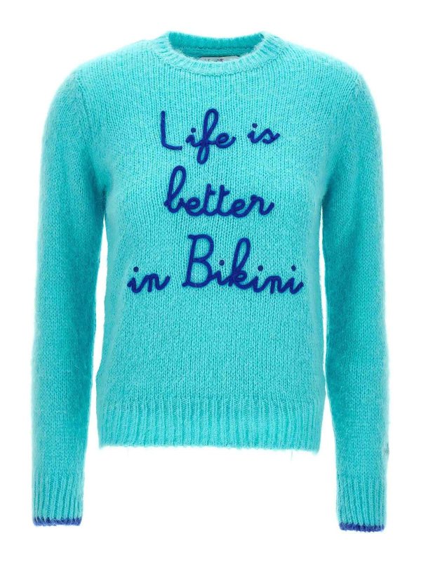 MC2 SAINT BARTH: crew necks - life is better in a bikini sweater