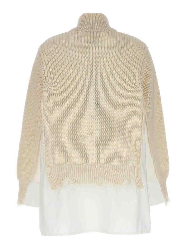 MM6 MAISON MARGIELA: cardigans online - Shirt insert cardigan