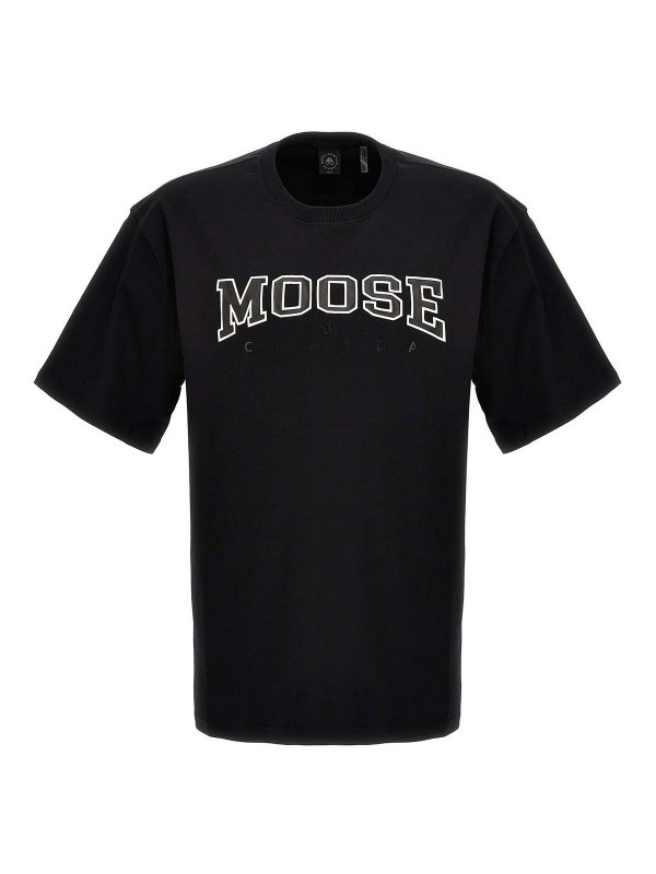 MOOSE KNUCKLES: Camisetas - Camiseta - Negro