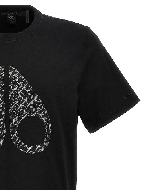 The Best Shops MOOSE KNUCKLES: T-shirts - T-Shirt - Noir