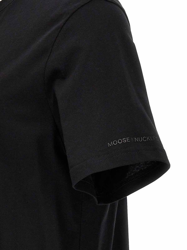 T-Shirt - Noir shop online: MOOSE KNUCKLES