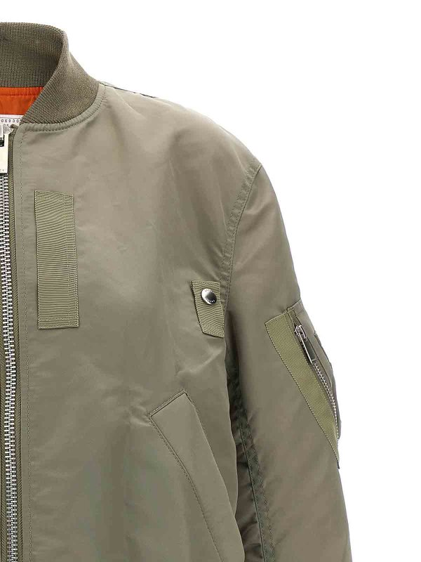 The Best Shops Sacai: blazers - Pleated insert bomber jacket