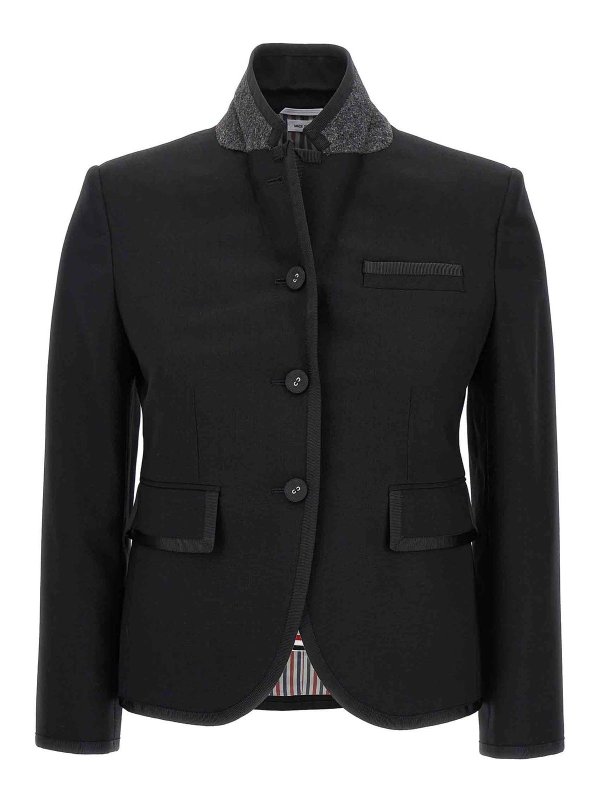 THOM BROWNE: blazers online - armhole sport blazer