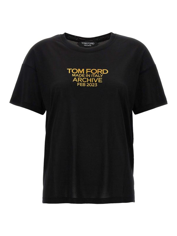 TOM FORD: T-shirts - T-Shirt - Noir